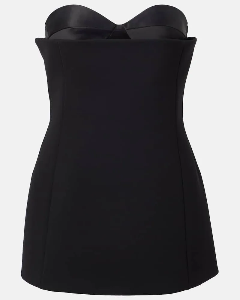 KHAITE Bustier Ayla in crÃªpe Nero