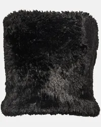 J.W.Anderson Top a fascia in shearling sintetico Nero