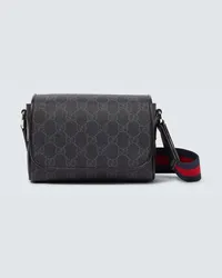 Gucci Borsa a tracolla Mini in canvas GG Nero