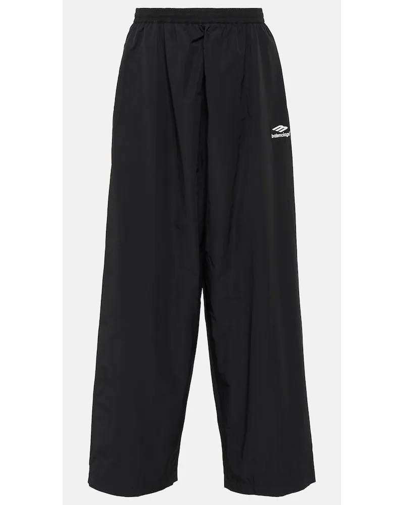 Balenciaga Pantaloni sportivi 3B Sports Icon Nero