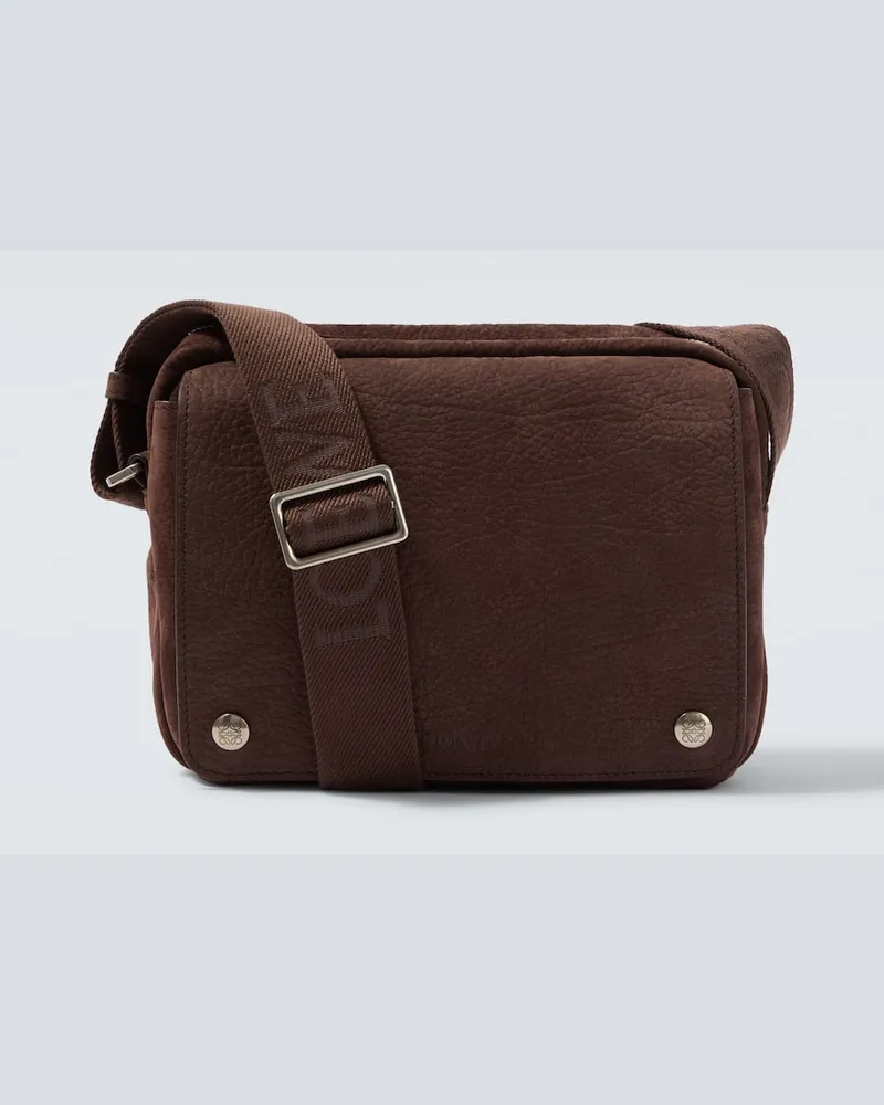 Loewe Borsa a tracolla Pebble Medium in pelle Marrone