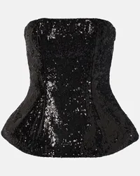 Giuseppe di Morabito Bustier con paillettes Nero