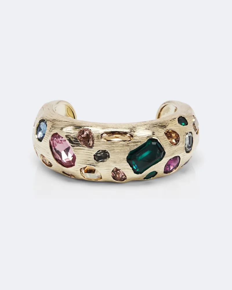 Jimmy Choo Bracciale con cristalli Oro