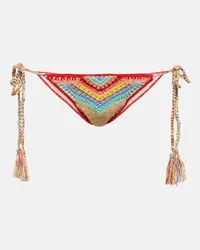 Anna Kosturova Slip bikini in crochet Multicolore