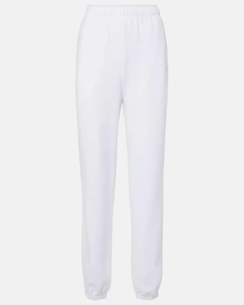 alo Pantaloni sportivi Accolade in misto cotone Bianco