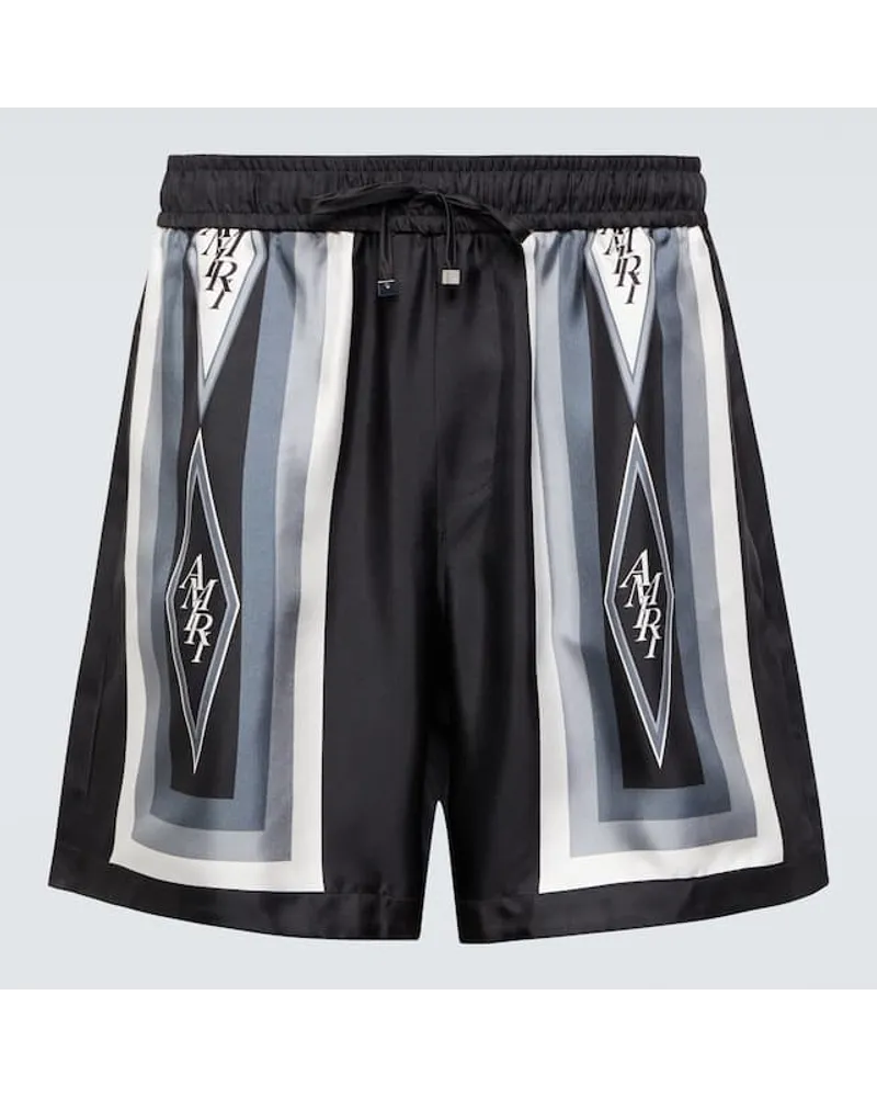 Amiri Shorts Diamond in seta Multicolore