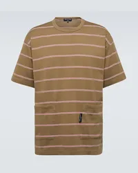 Comme des Garçons Comme des Garçons Homme T-shirt in cotone a righe Beige