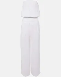 Melissa Odabash Jumpsuit Naomi in cotone Bianco