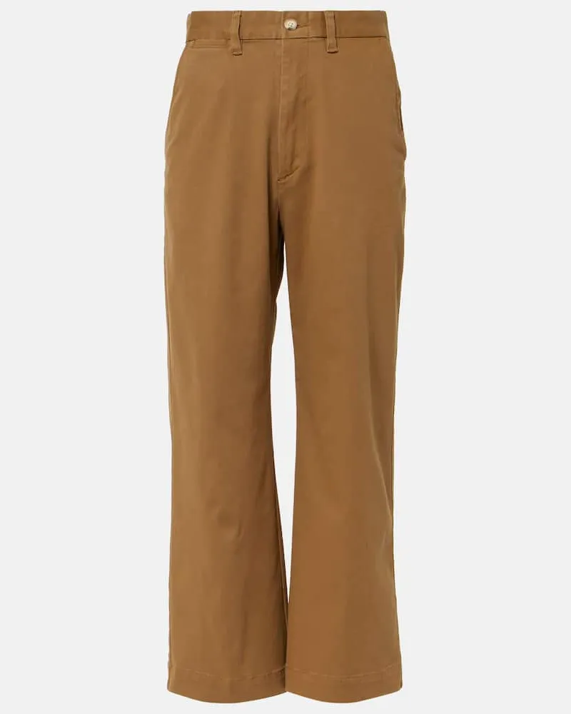 Ralph Lauren Pantaloni chino cropped in misto cotone Verde