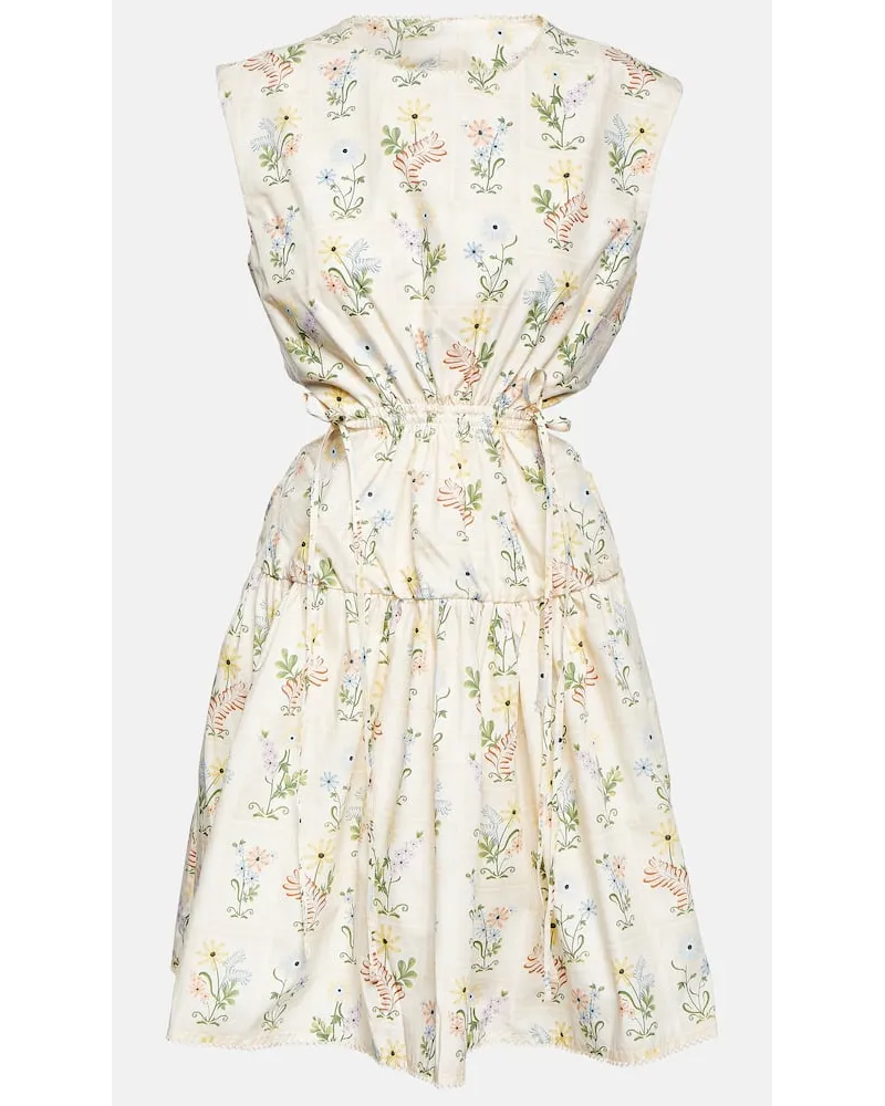 AGUA BENDITA Miniabito SucrÃ© Pradera in popeline Beige