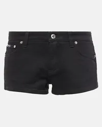 Dolce & Gabbana Shorts di jeans a vita bassa Nero