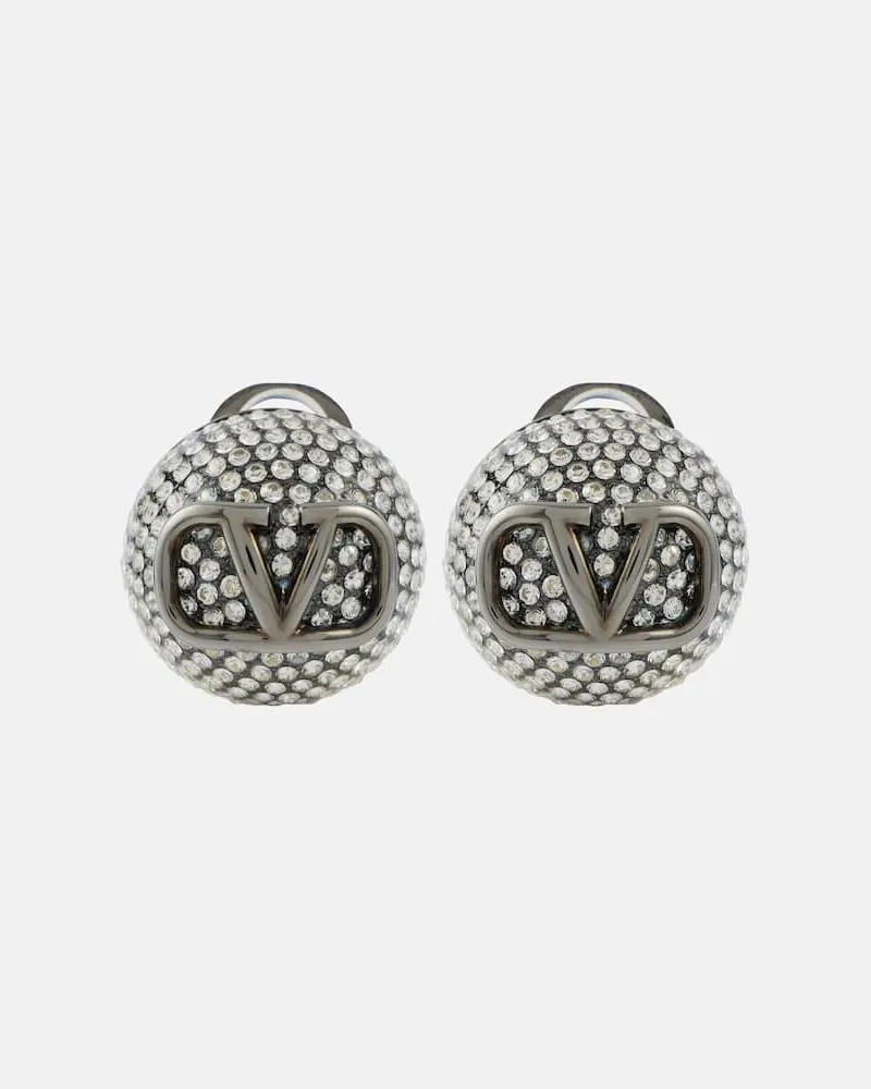 Valentino Garavani Orecchini a clip VLogo Signature Argento