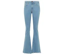 Jeans flared Farrah a vita media
