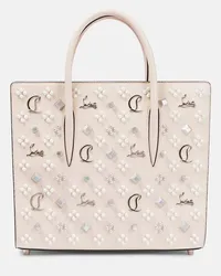 Christian Louboutin Borsa Paloma Medium in pelle Beige