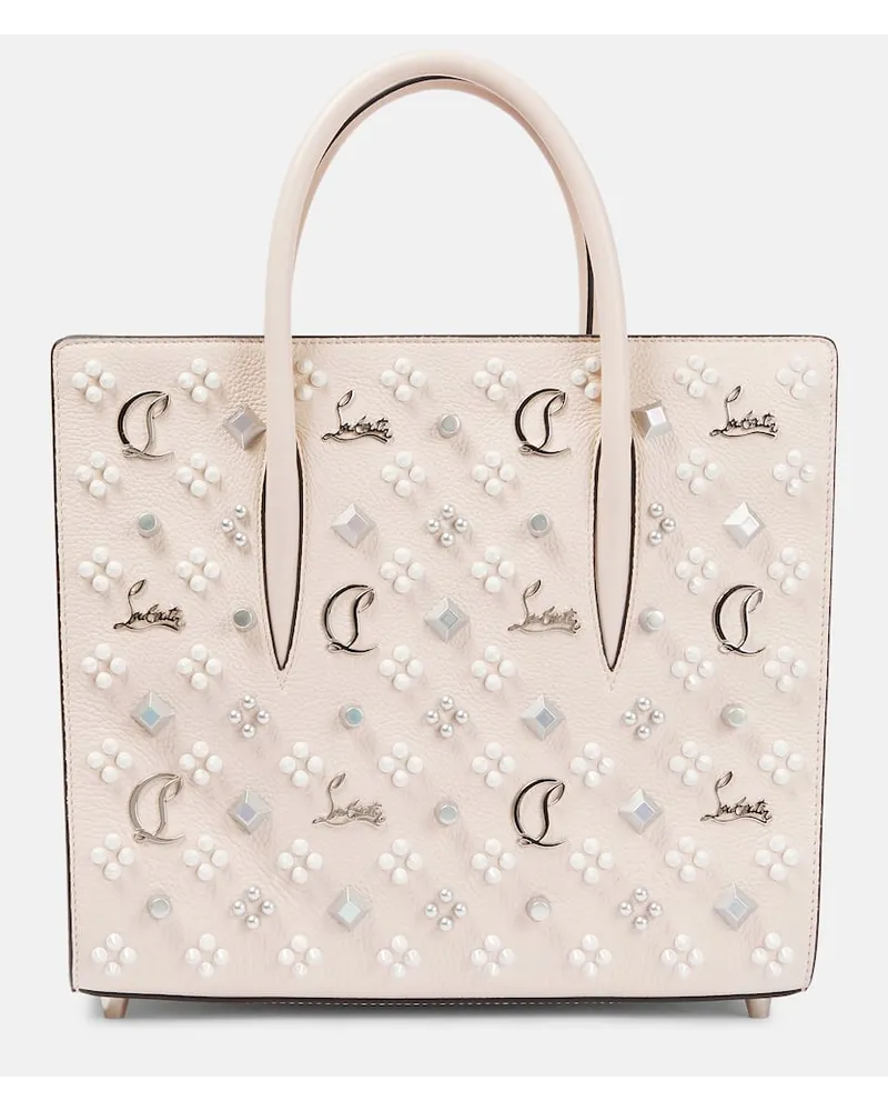 Christian Louboutin Borsa Paloma Medium in pelle Beige