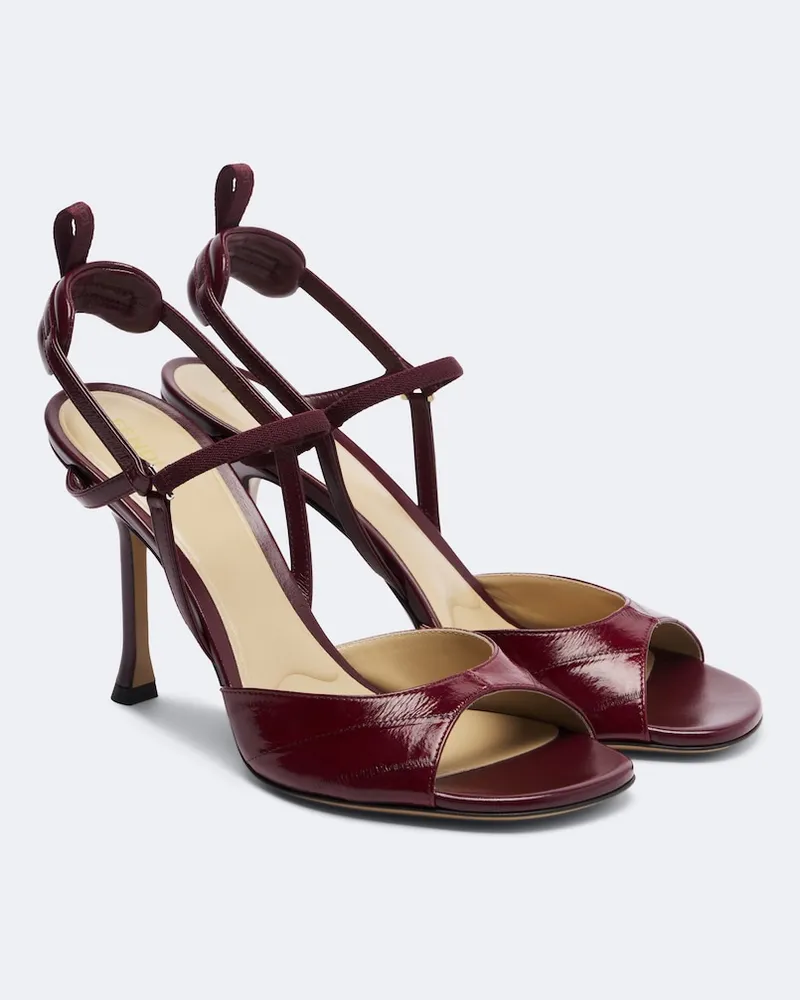 Fendi Sandali Very Colibri in pelle Borgogna