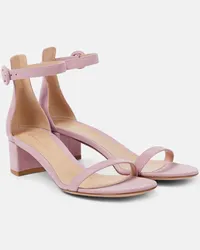 Gianvito Rossi Sandali Gaeta 45 in suede Rosa