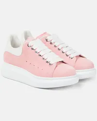 Alexander McQueen Sneakers Oversized in suede Rosa