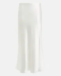 GALVAN Bridal - Gonna midi in raso Bianco