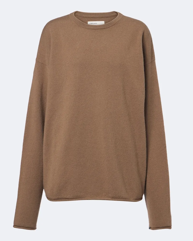 extreme cashmere Pullover N°493 Paolo in misto cashmere Marrone