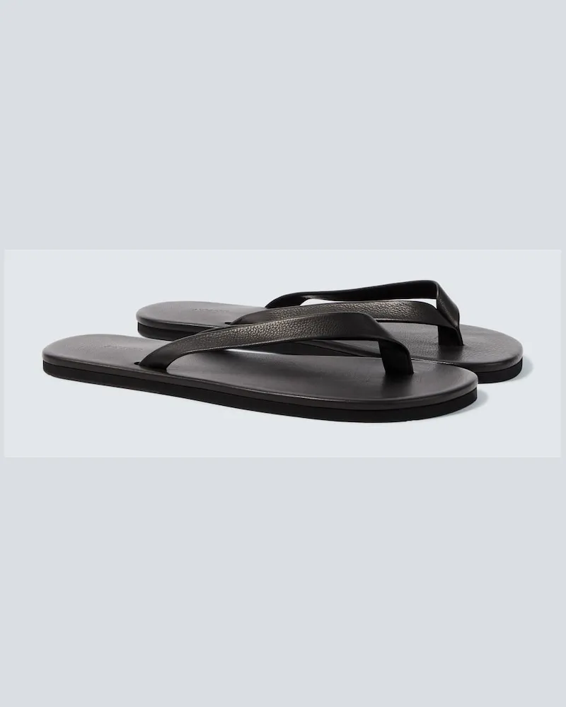 AURALEE Sandali infradito in pelle Nero
