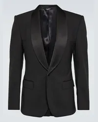 Dolce & Gabbana Blazer monopetto in misto lana Nero