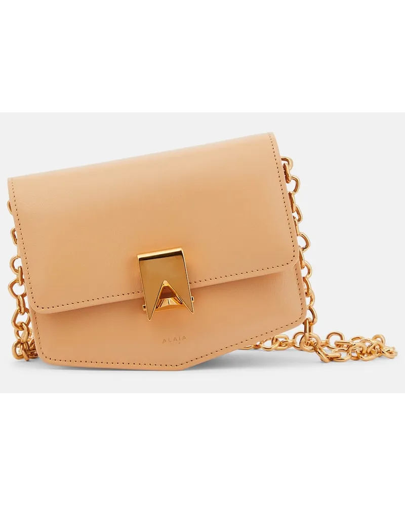 Alaïa AlaÃ¯a Borsa a tracolla Le Papa Small in pelle Beige
