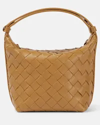 Bottega Veneta Borsa Candy Wallace Mini in pelle Marrone