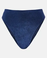 JADE SWIM Slip bikini Incline a vita alta Blu