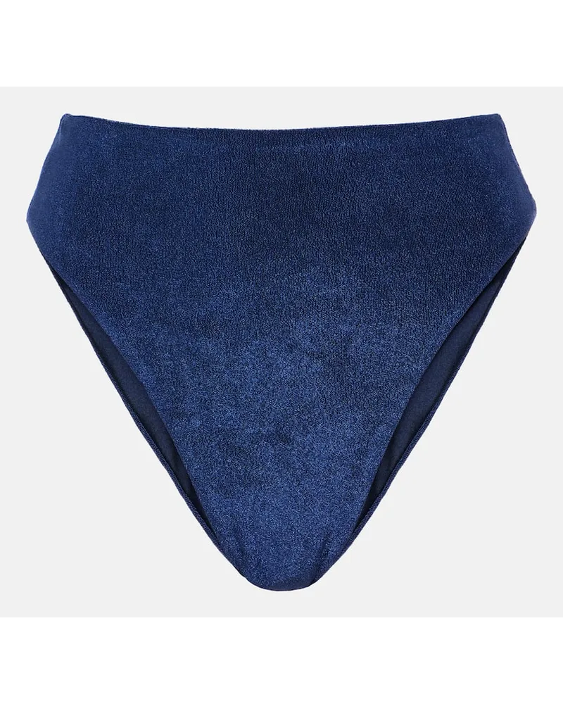 JADE SWIM Slip bikini Incline a vita alta Blu