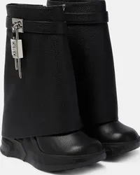 Givenchy Stivaletti Shark Lock 115 in pelle Nero