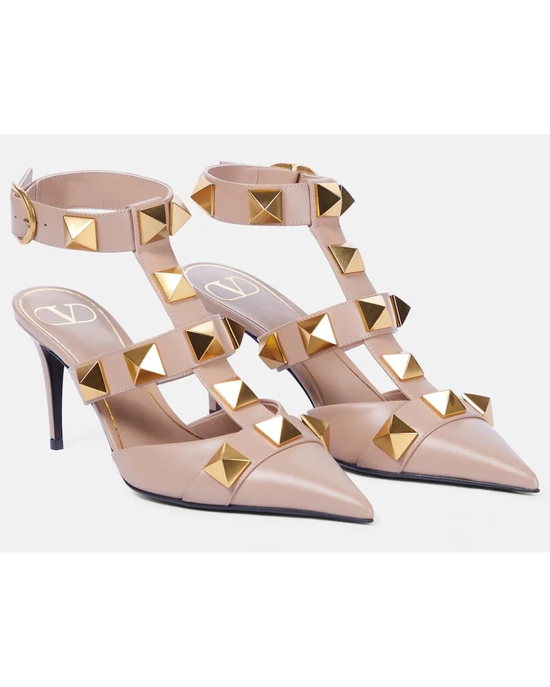 Valentino Garavani Pumps slingback Roman Stud in pelle Rosa