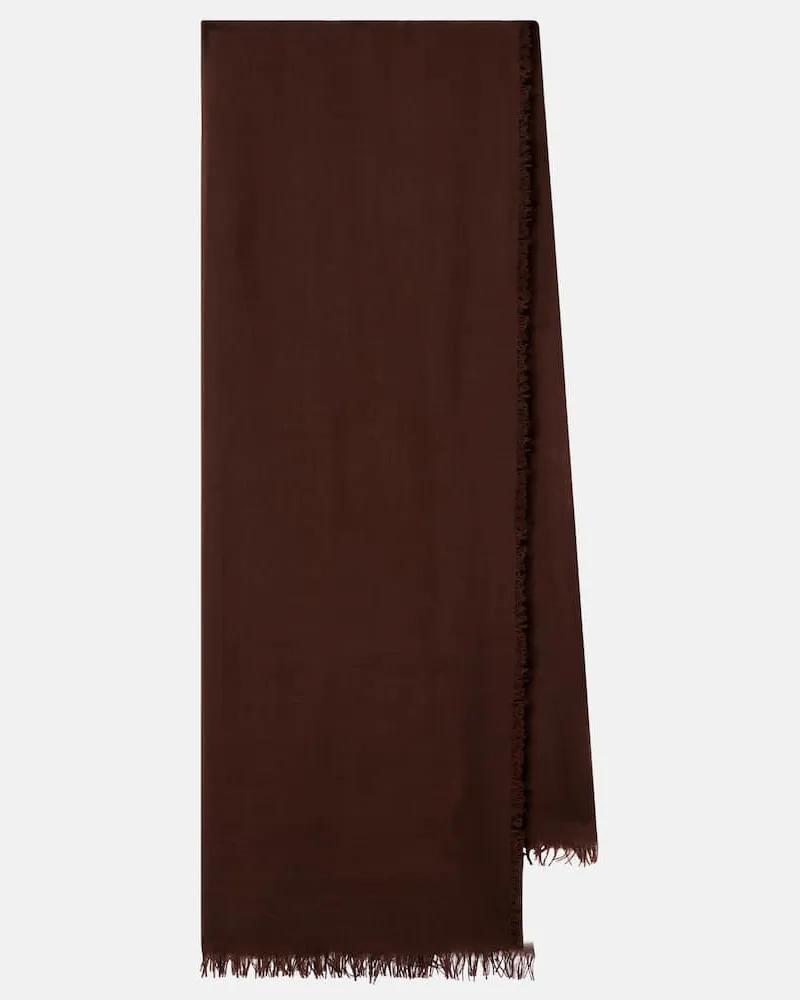 Totême Sciarpa in lana vergine Marrone