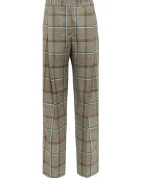 Victoria Beckham Pantaloni regular a quadri Multicolore