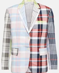 Thom Browne Blazer patchwork in cotone Multicolore