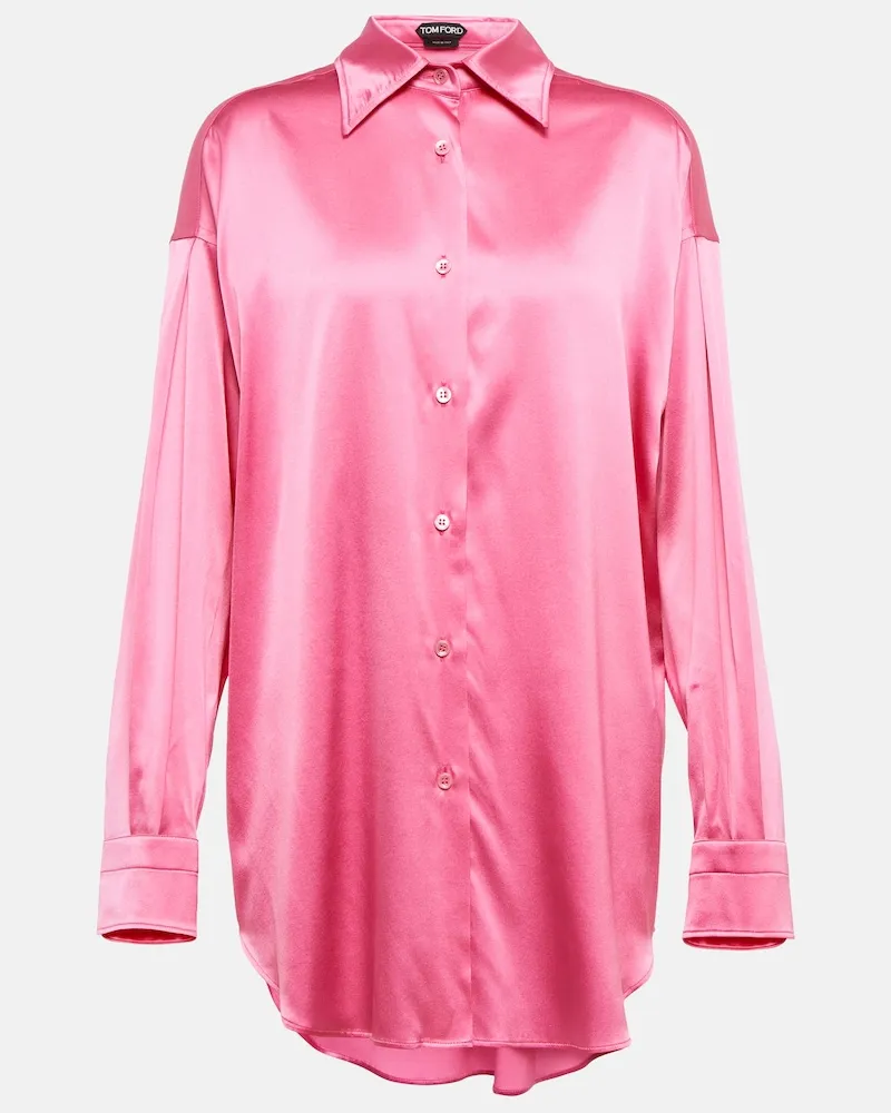Tom Ford Camicia in raso di seta Rosa