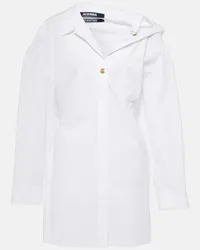 Jacquemus Abito chemisier La Mini Robe Chemise Bianco