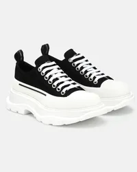 Alexander McQueen Sneakers Tread Slick con platform Nero