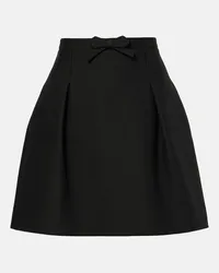 Valentino Garavani Minigonna in Crepe Couture Nero