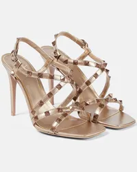 Valentino Garavani Sandali Rockstud in pelle Beige