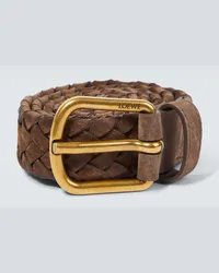 Loewe Cintura in suede Marrone