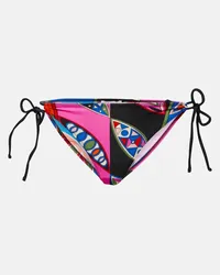 Emilio Pucci Slip bikini Girandole con stampa Multicolore