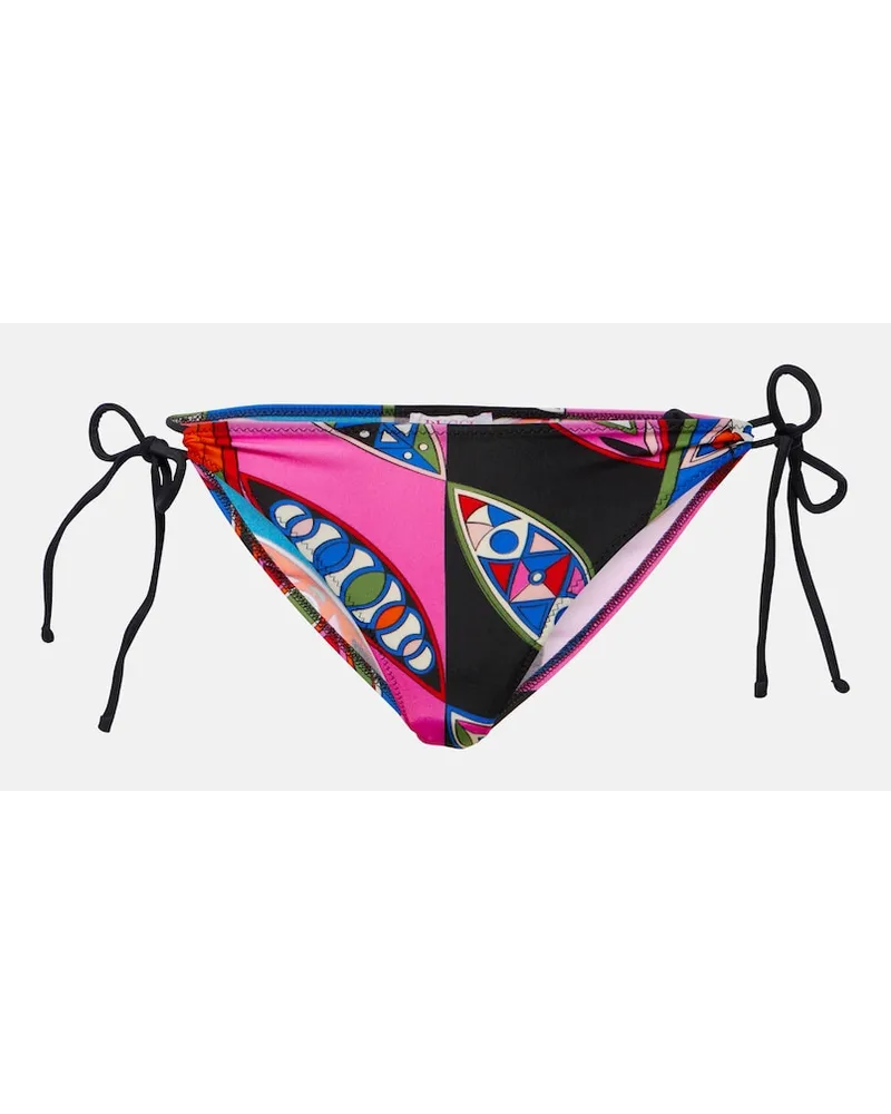 Emilio Pucci Slip bikini Girandole con stampa Multicolore
