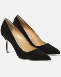 Manolo Blahnik Pumps BB 90 in suede Nero