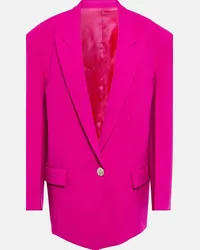 ATTICO Blazer oversize Glen in crêpe Rosa