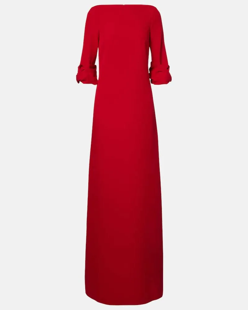 Safiyaa Abito lungo Danica in crÃªpe Rosso