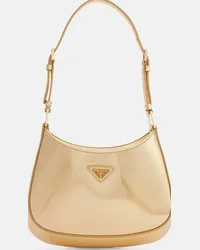 Prada Borsa a spalla Cleo Small in pelle Oro