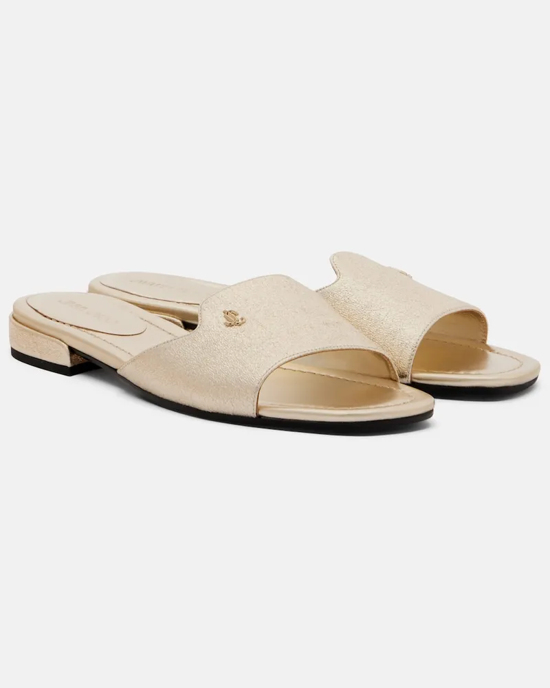 Jimmy Choo Sandali Dina in pelle Oro