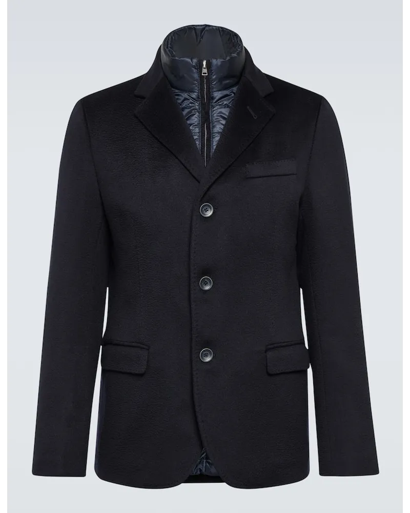 Herno Blazer in cashmere Blu