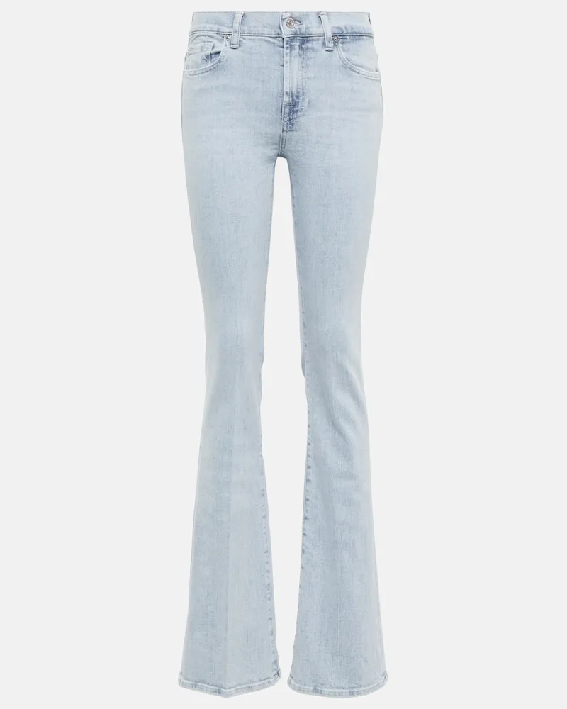 7 for all mankind Jeans bootcut a vita media Blu